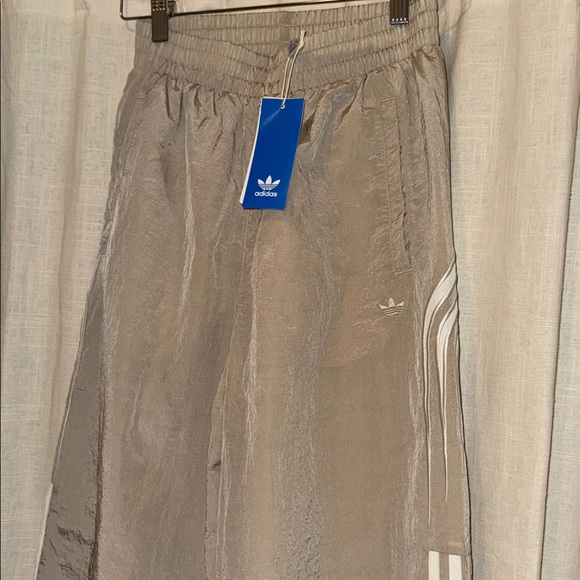 NWT Adidas Atlanta Beige Elastic Waist Pants - Picture 4 of 7